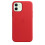 (Red) Leather Phone Case For Iphone 12/12 Pro Leather Case With Magsafe 3