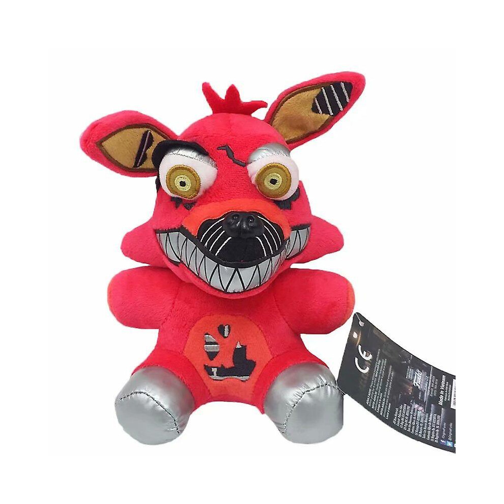 (New Fox) Five Nights Freddy's Plush: Springtrap, Bonnie, Marionette De Pelcia - Freddy Plush-Fnaf Animal De Pelcia - Fnaf Nightmare Plush Locatio Red