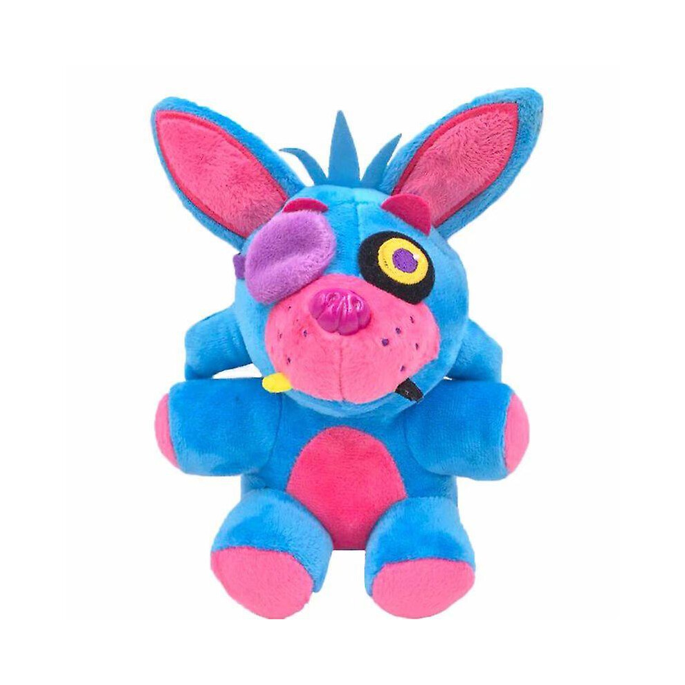( Fox) Five Nights Freddy's Plush: Springtrap, Bonnie, Marionette De Pelcia - Freddy Plush-Fnaf Animal De Pelcia - Fnaf Nightmare Plush Location F Blue