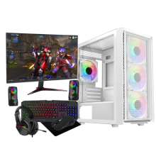 Fast Gaming Intel i5 16GB RAM 1TB HDD& 128GB SSD GT730 4GB 22" Monitor PC Bundle & Speakers