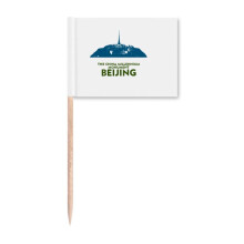 Century Tourism Forum Beijing China Toothpick Flags Marker Topper Party Decoration