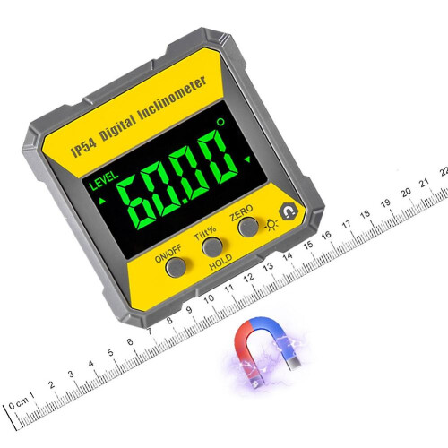 Precision Digital Inclinometer Electron Goniometers 4*90 Degree Magnetic Electronic Digital Protractor Angle Finder Bevel Box