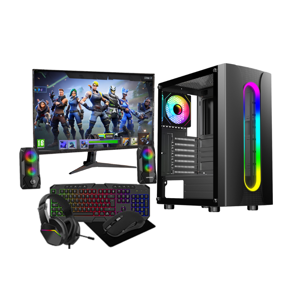 PowerFUl Gaming Bundle Core i5 16GB RAM 1TB& 128GB SSD 4GB GT730 22"