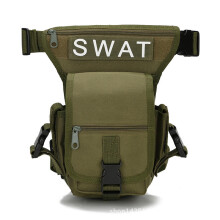 (Army Green) SWAT Hunting Multifunctional Tactical Multi-Purpose Bag Vest Waist Pouch Leg Utility Pack