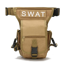 (Sand) SWAT Hunting Multifunctional Tactical Multi-Purpose Bag Vest Waist Pouch Leg Utility Pack