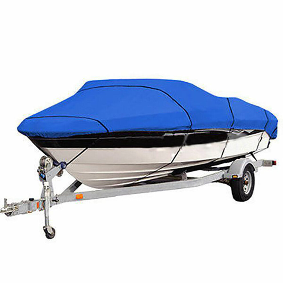 (17-19ft) 11-13ft/14-16ft/17-19ft/20-22ft Heavy Duty Boat Cover For V-Hull Speedboat Ski Sport Waterproof Dustproof