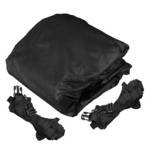 (16ft) 12ft / 14ft / 16ft / 18ft Jon Boat Cover 210D Black Waterproof Sun Protection