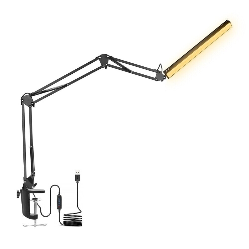 Greenzech 5X Folding Magnifier Table Clamp Soldering Third Hand Tool 3 Colors Led Illuminated Lamp Magnifying Glass