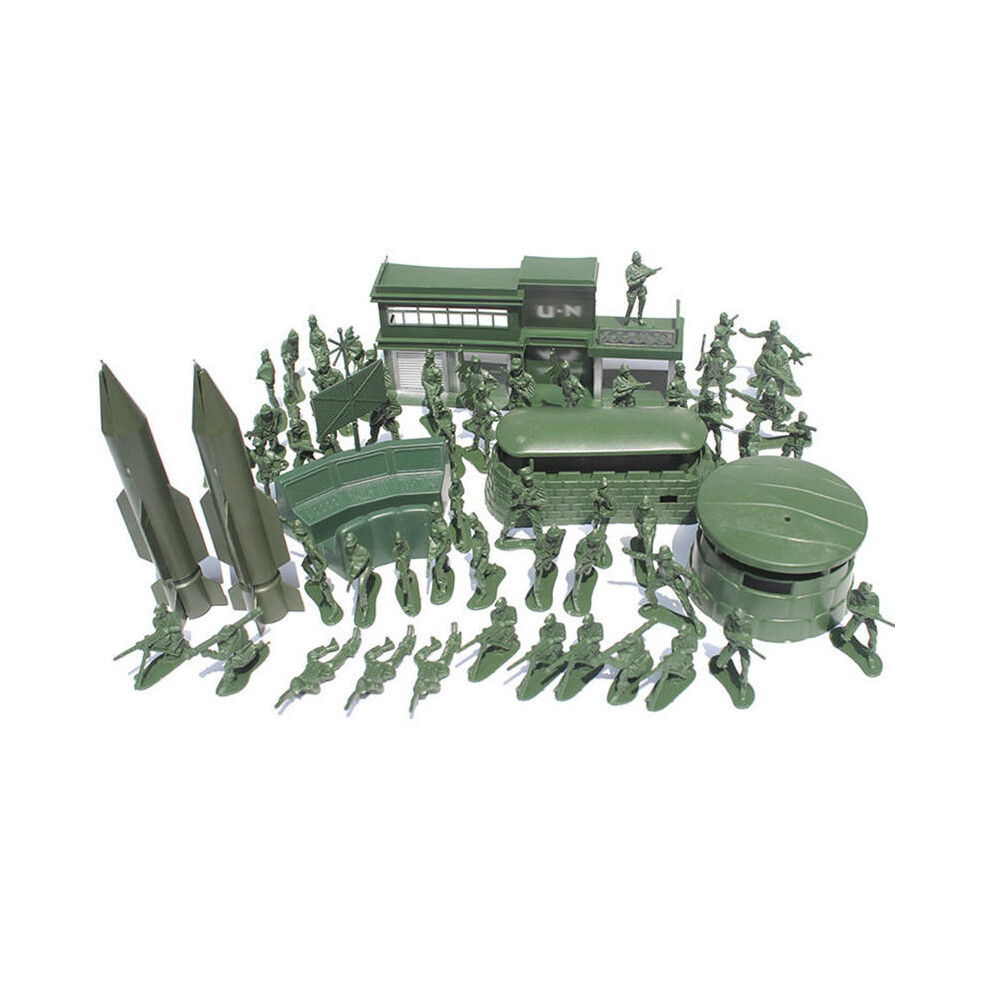 56PCS 5CM Military Soldiers Set Kit Figures Accessories Model For Kids Children Christmas Gift Toys