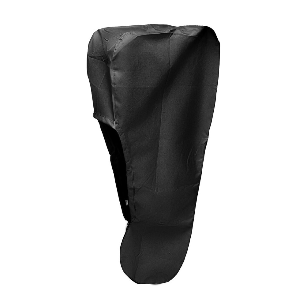 (Black) 15HP-20HP 600D Heavy Duty Boat Outboard Engine Motor Cover Waterproof Sunscreen Marine Yacht