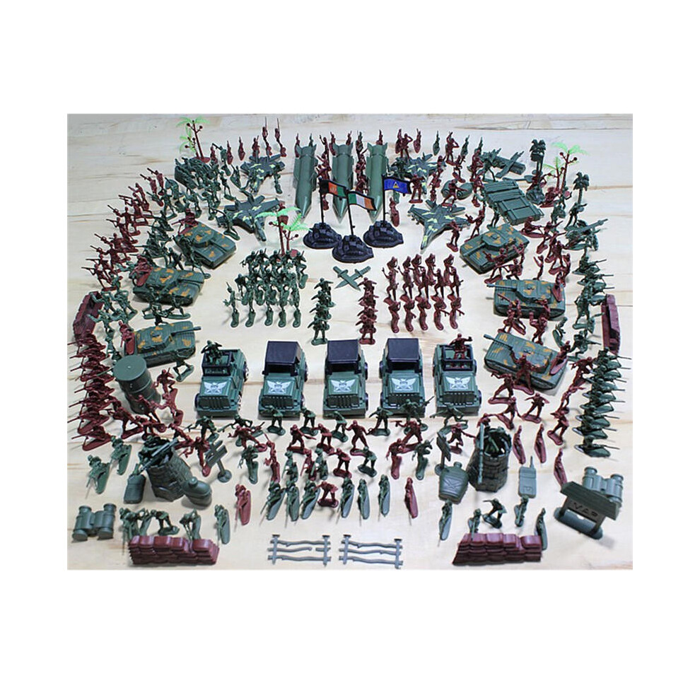 307PCS 4-9CM Military Soldier Army Men Figure Model Building Suit For Kids Children Gift Toys