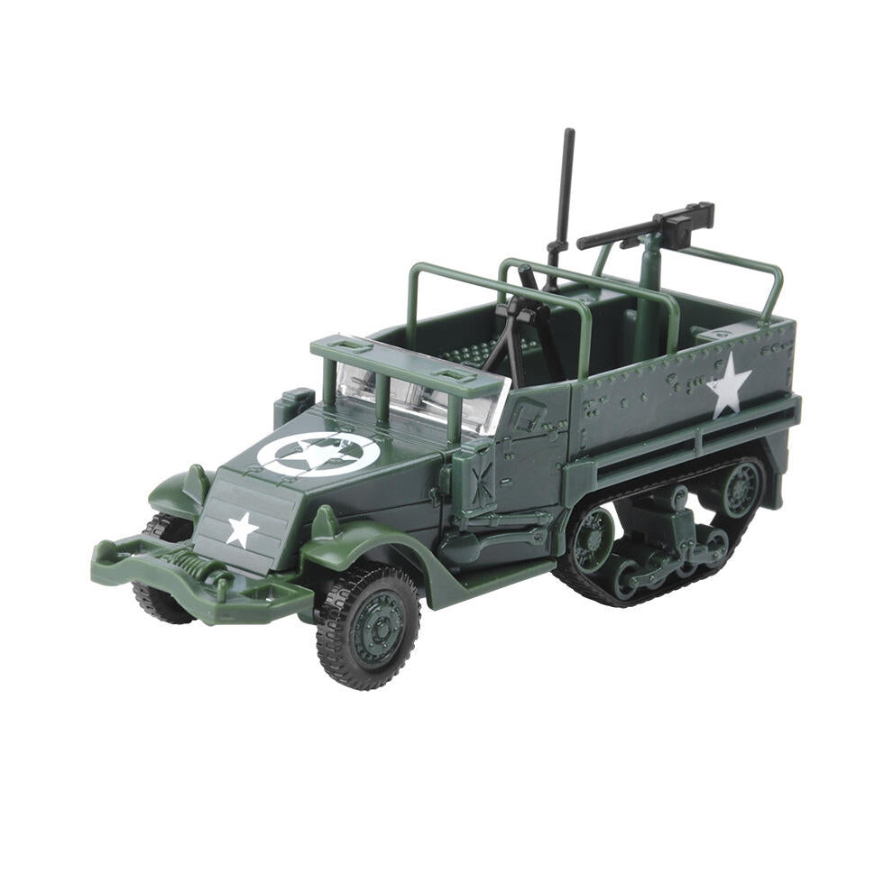 1:72 M3 DIY Assembly 4D Half Track Armored Diecast Vehicle Model for Kids Gift