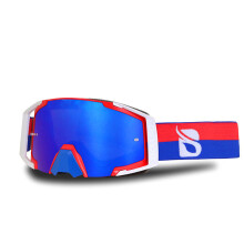 (Red) Windproof Skiing Goggles Dust-proof Anti-UV Riding Motorcycle Safety Glasses Outdoor Sport Protective Glasses