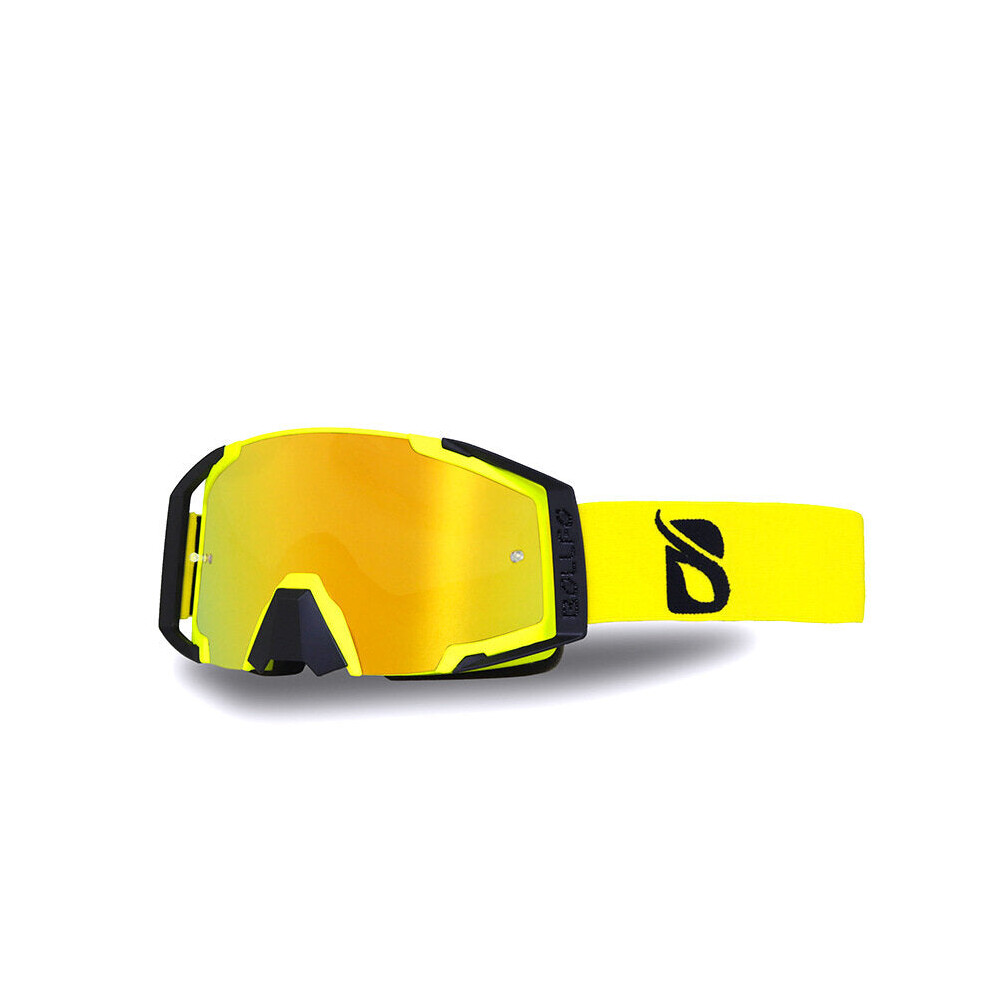 (Yellow) Windproof Skiing Goggles Dust-proof Anti-UV Riding Motorcycle Safety Glasses Outdoor Sport Protective Glasses