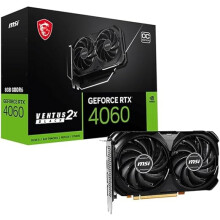 MSI GeForce RTX 4060 VENTUS 2X BLACK 8G OC Gaming Graphics Card 8GB GDDR6X