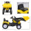 Homcom HOMCOM Pedal Go Kart Ride On Excavator W/ Front Loader Digger, Four Wheels Child 2
