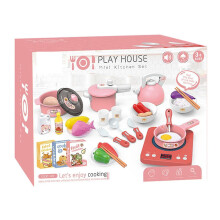 Children Kitchen Toys Simulation Kitchen Utensils Food Cookware Pot Pa