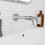 NES Home Nes Home Chrome Round Wall Mounted Basin Tap with Adjustable Faceplate Depth 1