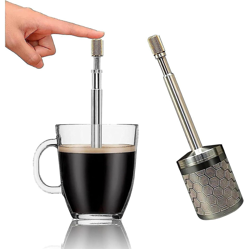 Finalpress Coffee And Tea Maker - Press The Plunger To Brew Anywhere - 304 Stainless Steel Brown