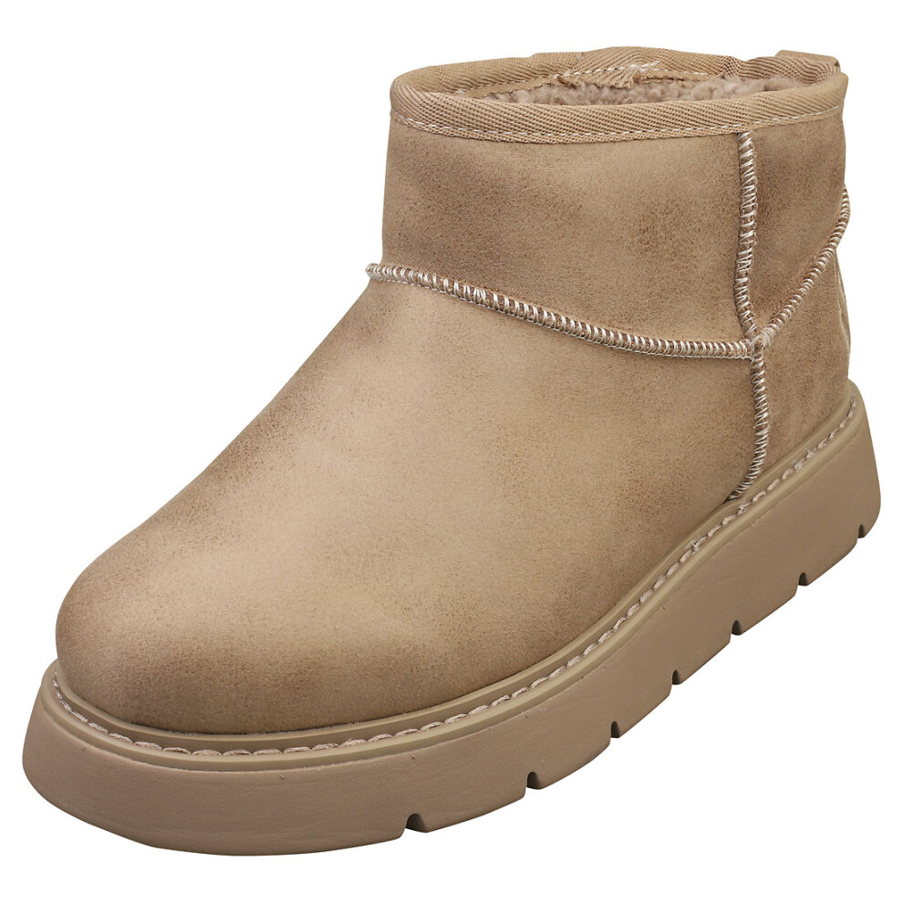 (5) Skechers Keepsakes Lite Snow Bird Womens Casual Boots In Taupe