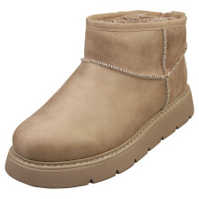 (6) Skechers Keepsakes Lite Snow Bird Womens Casual Boots in Taupe