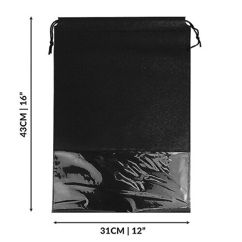 10pcs Reusable String Dust Bag Laundry Drawstring Non Woven Shoe Bag 1