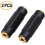 Audio Stereo Jack Female To Female Adapter Connectors 2pcs 3.5mm 4