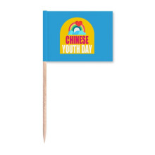 China Youth Festival Art Deco Fashion Toothpick Flags Marker Topper Party Decoration