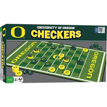 MasterPieces Family Game - NCAA Oregon Ducks Checkers - Officially Licensed Board Game for Kids & Adults 13" x 21"