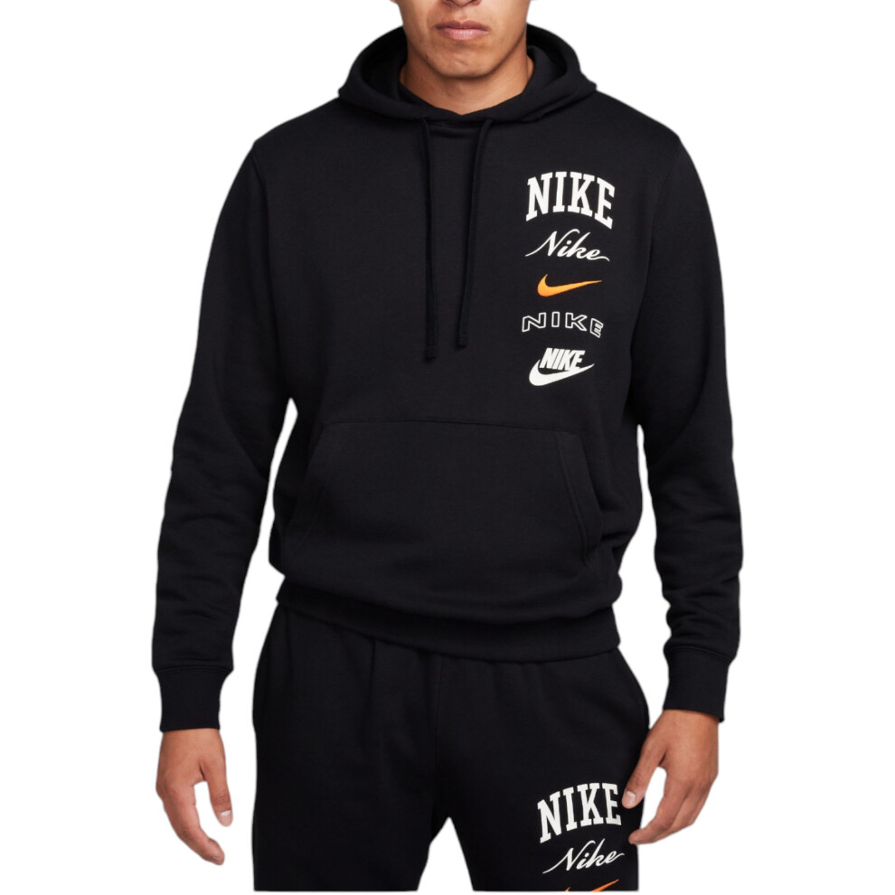 Nike (Black, L) Fn2635 Mens Fleece Hoodie Sweat