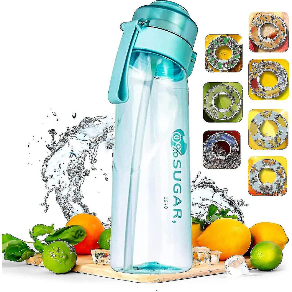 (peach flavor) New 7 Flavors Air Up Water Bottle Flavour Pods With Air Water 0 Sugar And 0 Calories - G-image-OPC-PFKCKQN-NEW