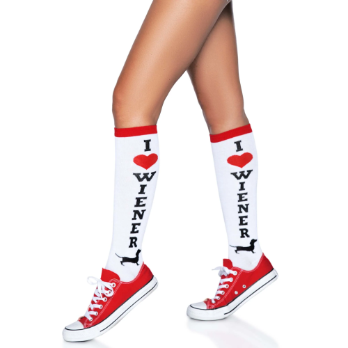 Wiener Dog knee highs. 1