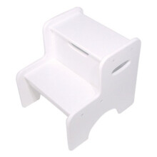 Two Step Stool - White