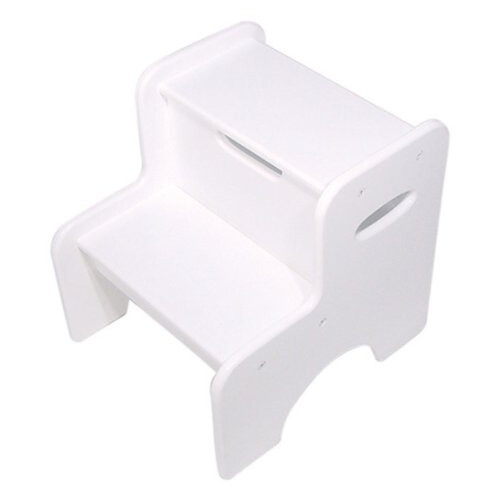 Two Step Stool - White