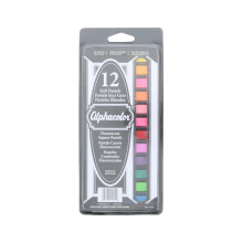 Pastelli Derwent Alphacolor Soft, Fluorescent, 12 Pastelli per Set (155002), Multi-Colore