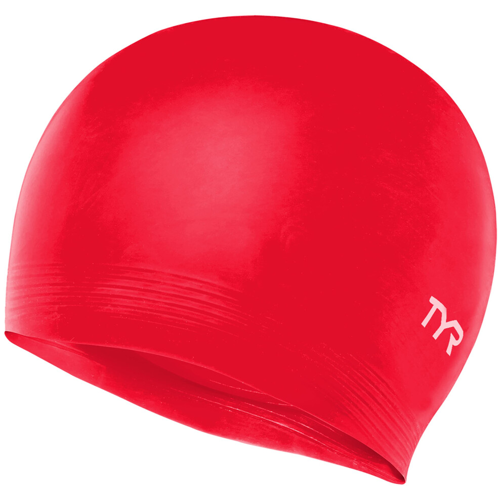 TYR Latex Swim Cap  Red