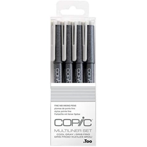 MULTILINER GRAU 4-TEILIGES SET