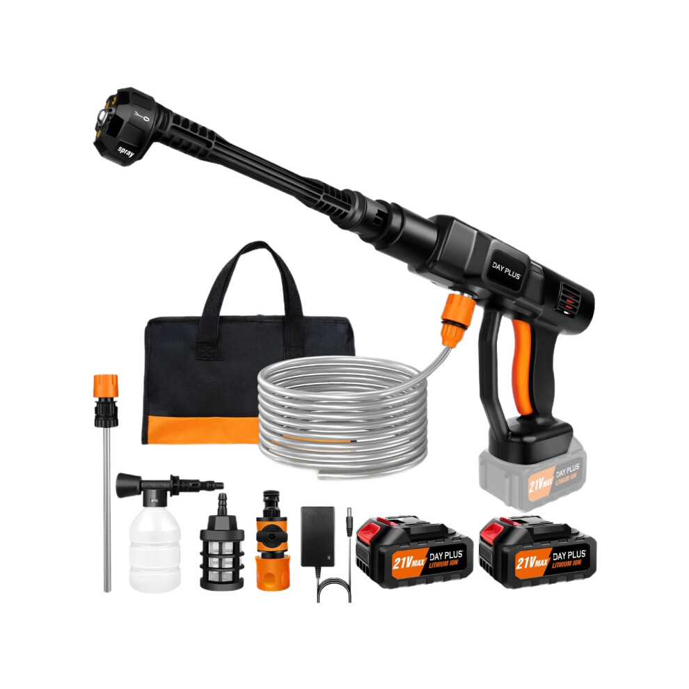 Lmstarz Cordless 652 Psi Pressure Washer 24Vf - Portable Car & Patio Cleaner, 6-In-1 Nozzle, 2X 3.0Ah Batteries, Draws Water Anywhere