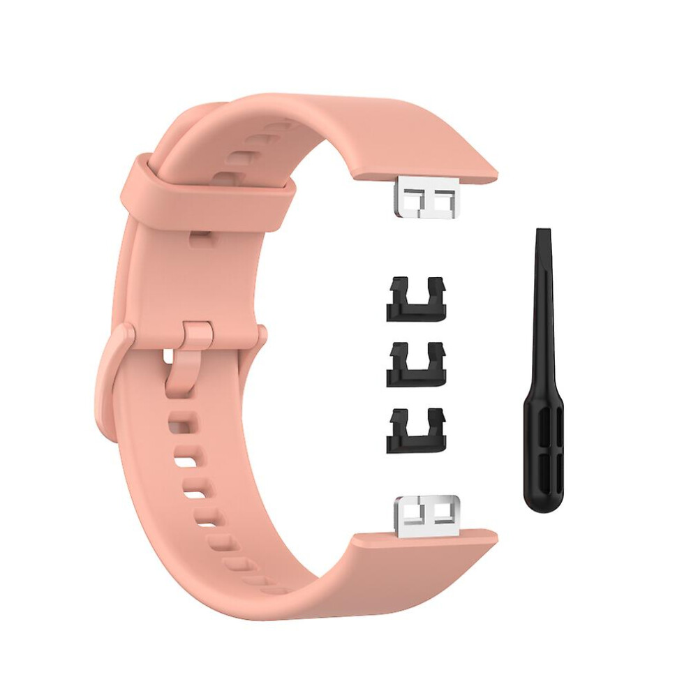 (pink02) Watchband For Huawei Watch Fit (tia-b09)smart Silicon Strap Replacement Buckle-image-OPC-PFKCQQ2-NEW