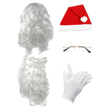 Christmas Ornaments 2023 Clearance Costume Adventure Deluxe Santa Beard And Wig Set Santa Claus Beard And Wig Santa Clause Beard Set Deluxe Santa Clau