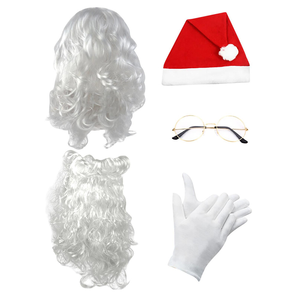 Christmas Ornaments 2023 Clearance Costume Adventure Deluxe Santa Beard And Wig Set Santa Claus Beard And Wig Santa Clause Beard Set Deluxe Santa Clau