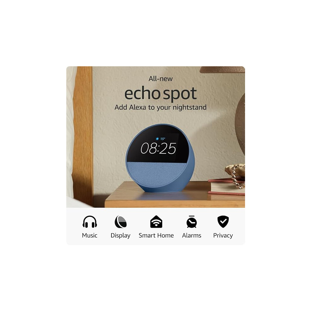 All-new Echo Spot (2024 release),  Ocean Blue