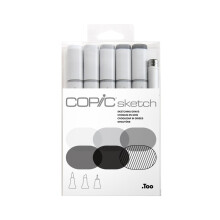 SKETCH MRKR SKTCH GRAYS 6STK