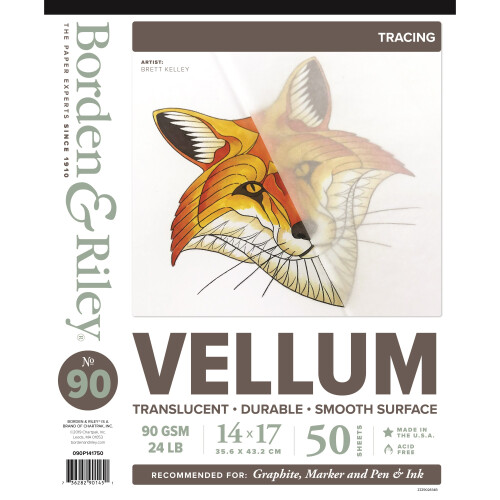 PERGAMENT TRACE90 PD 14X17 50SH