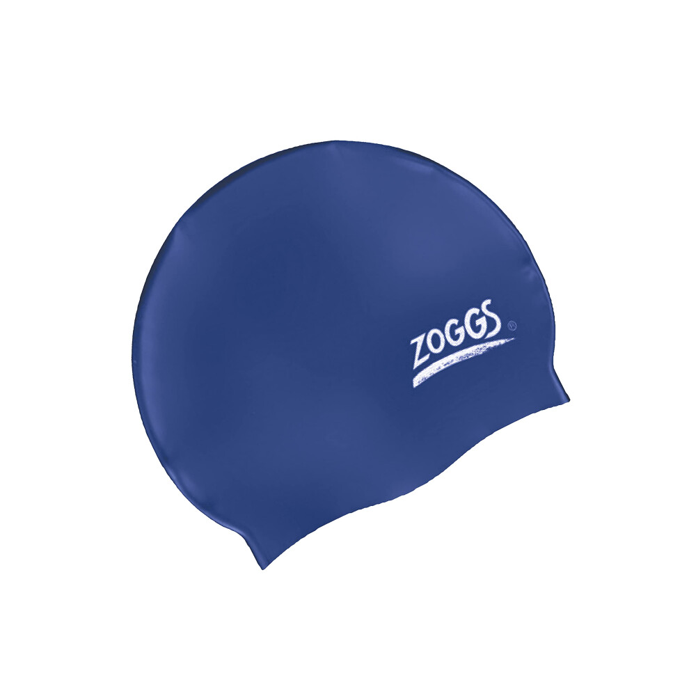 Zoggs Unisexs Silicone Swimming cap  Navy  One Size