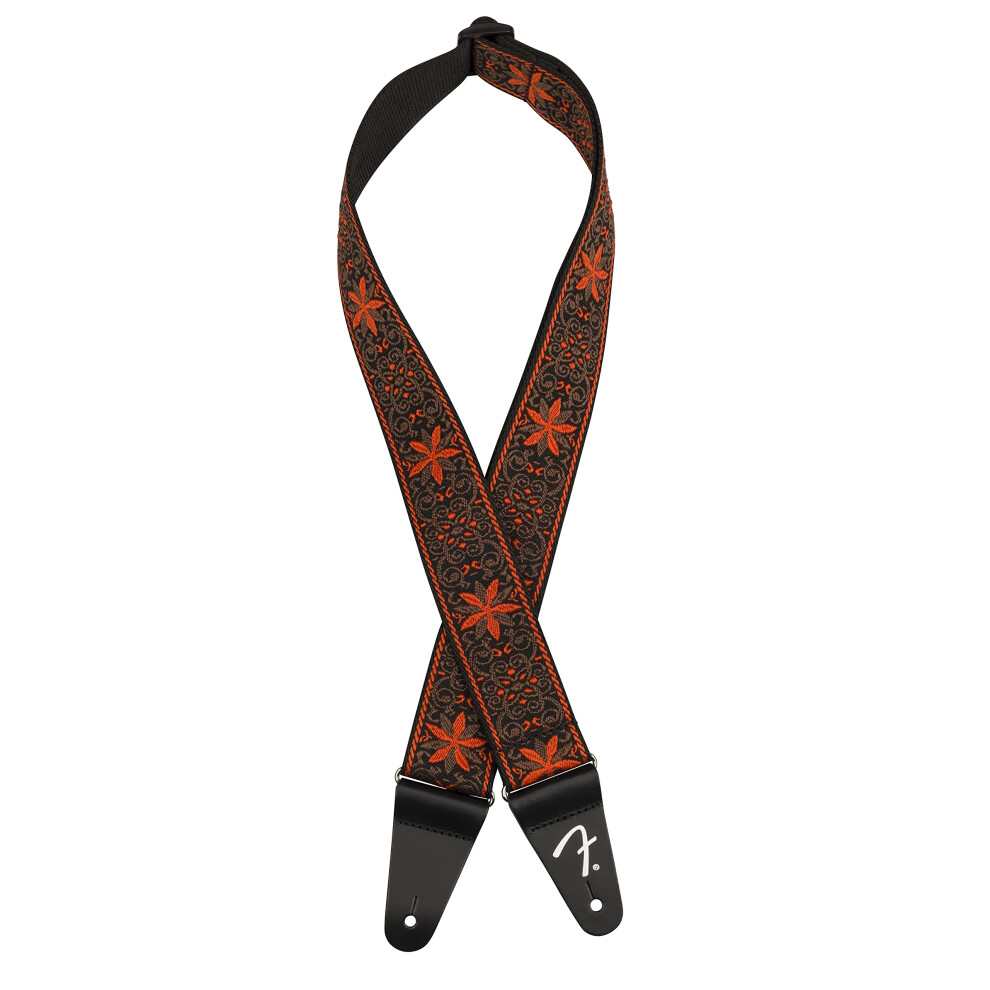 Fender Pasadena Woven Strap  2in  Orange Wallflower