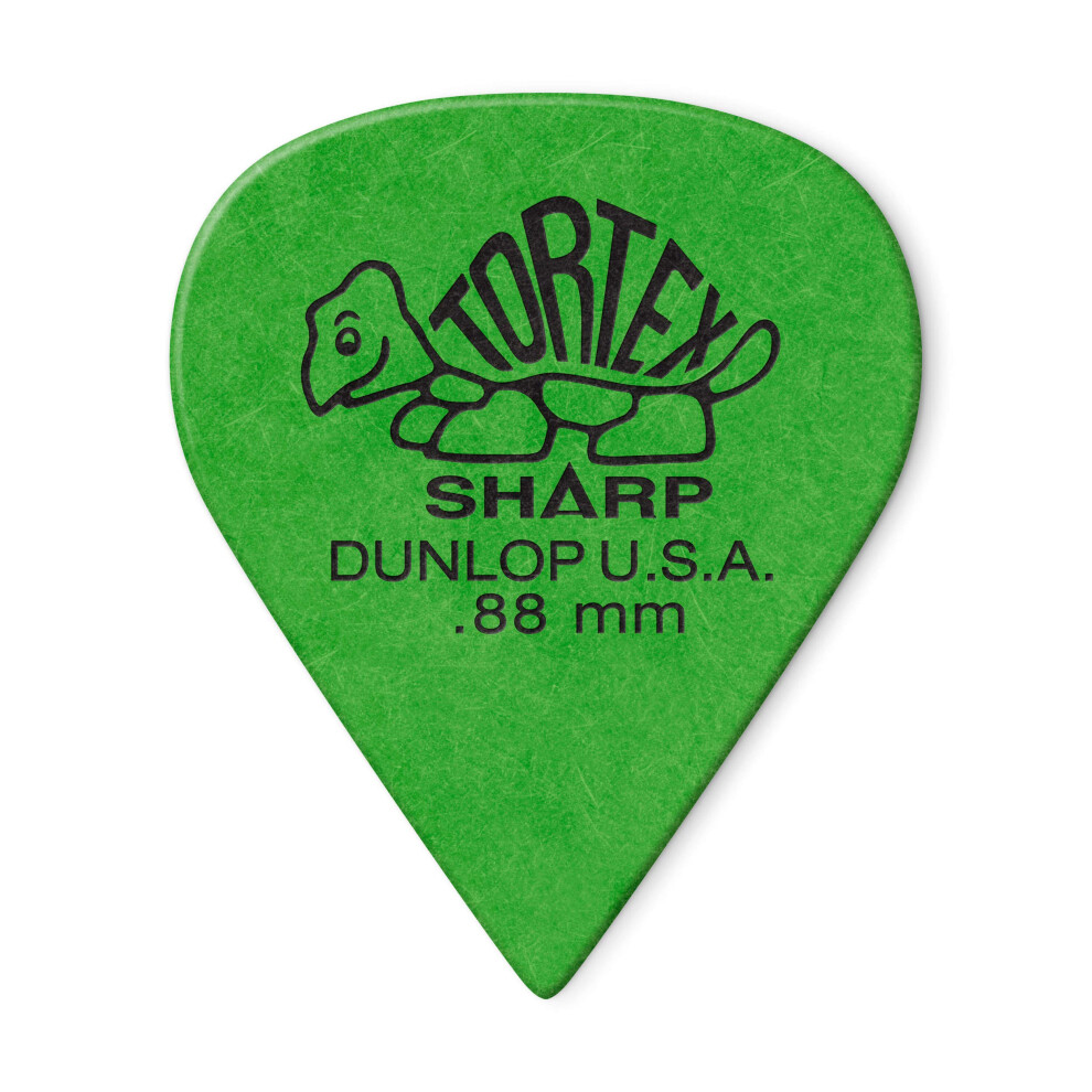 Dunlop Tortex Sharp guitar Picks 88mm green 72 Pack