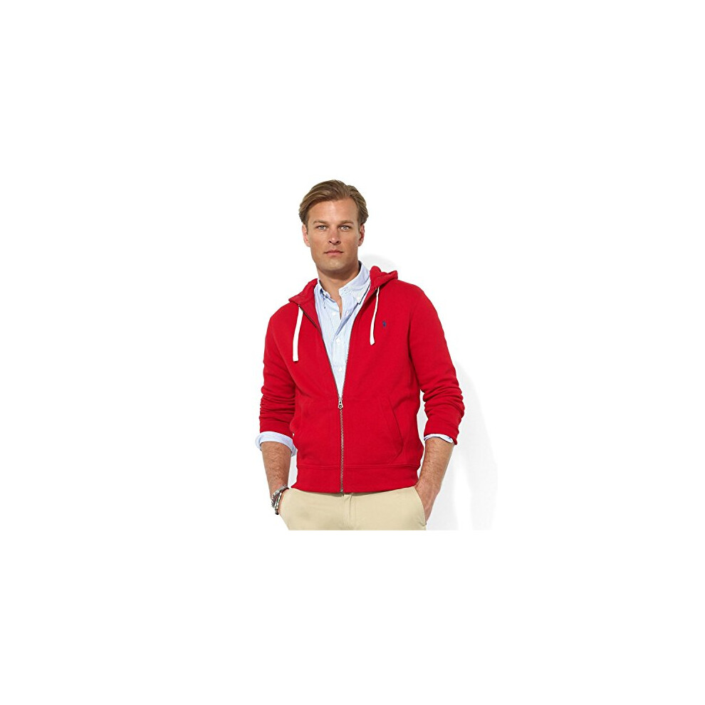 POLO RALPH LAUREN Men's Fleece Zip Hoodie  Red  XXL