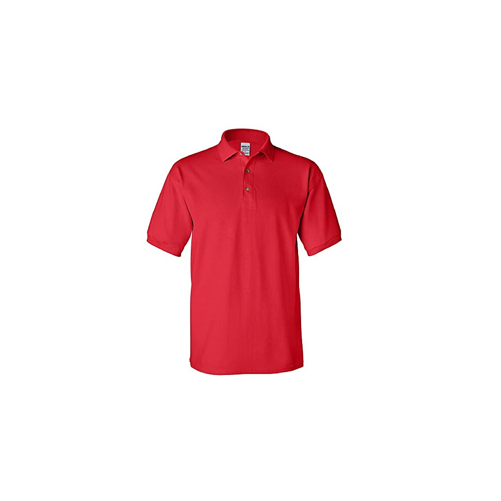 Gildan Mens Ultra Cotton Pique Polo Shirt (S) (Red)