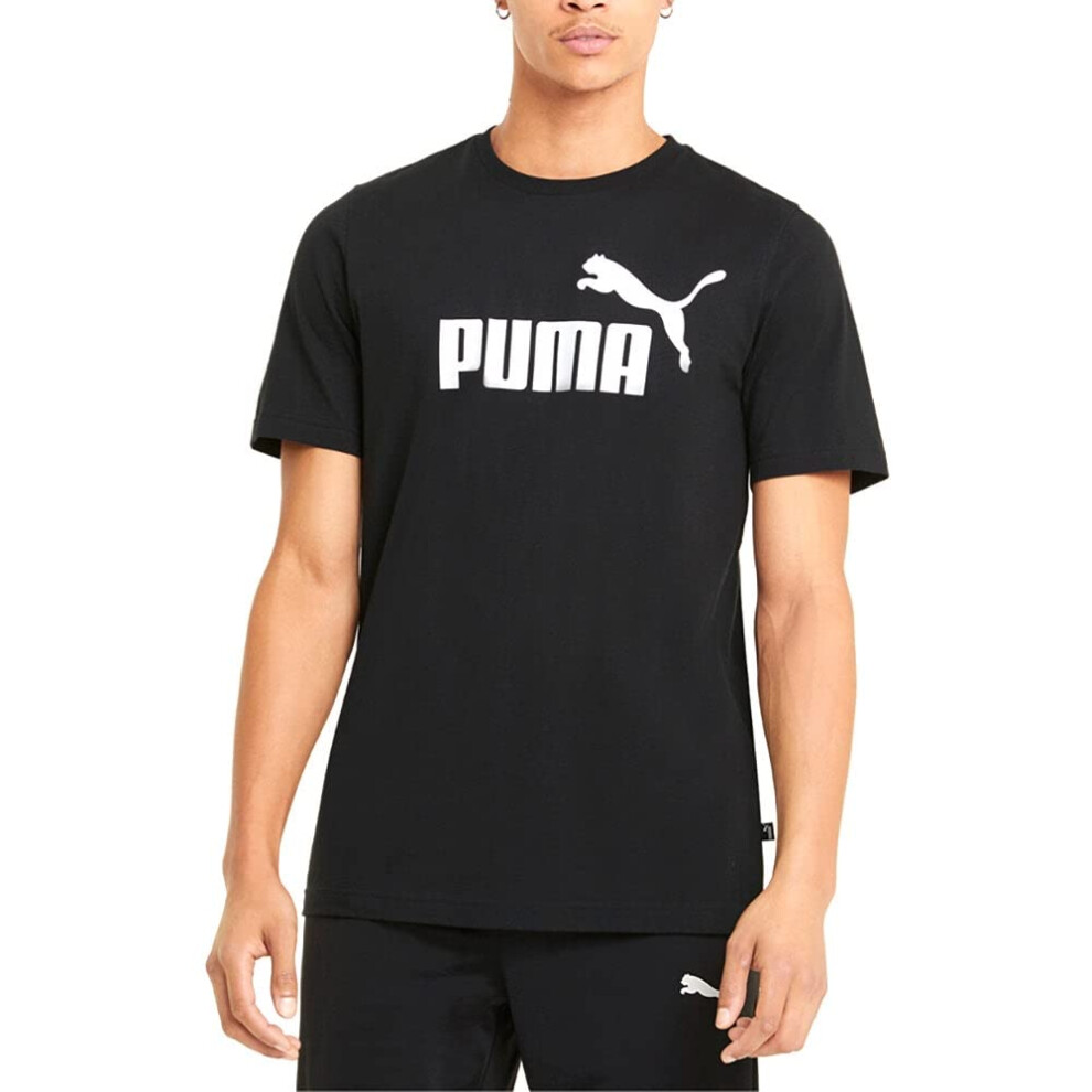 PUMA mens Essentials Tee T Shirt  Black  X-Large US